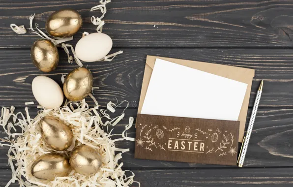 Gold, holiday, eggs, Easter, hay, Letter, Socket
