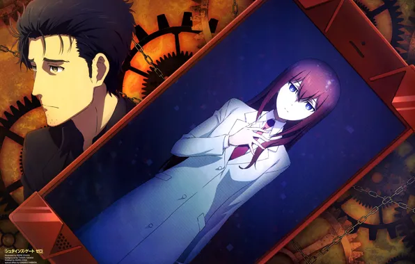 Anime, steins gate, gate, okabe rintarou, Okabe Rintaro., Gate Of Steiner, The Kuris, Makise, Smartphone