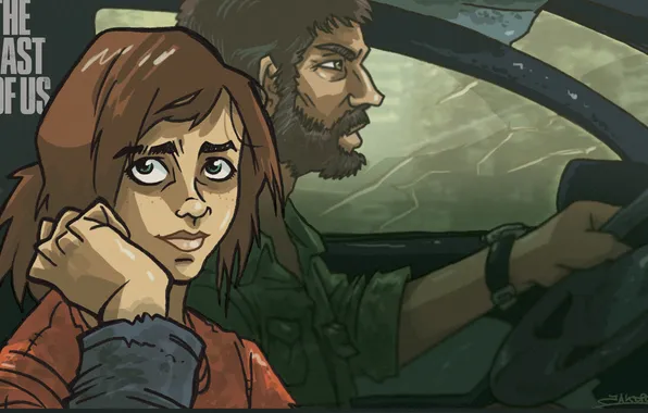 Picture art, Ellie, The Last of Us, Joel