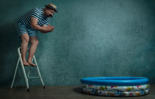 People, the situation, pool