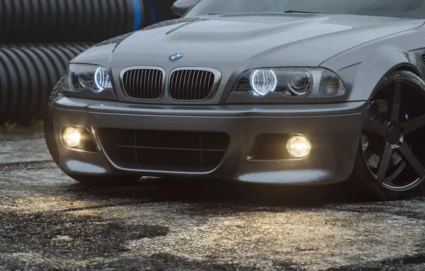 Auto, BMW, Machine, Grey, Car, Render, Silver, E46