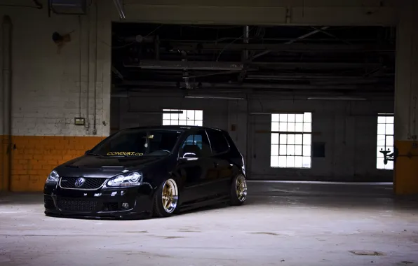 Black, volkswagen, black, Golf, golf, Volkswagen, gti, MK5