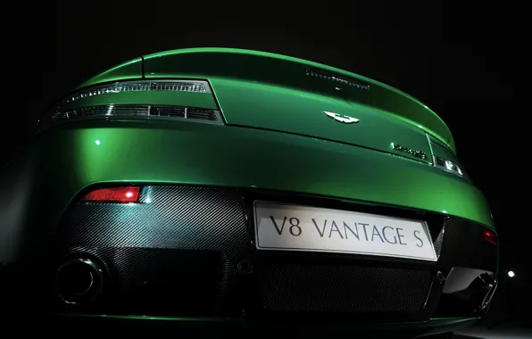 Greens, Aston Martin, Aston Martin, carbon, ass, Vantage S Roadster