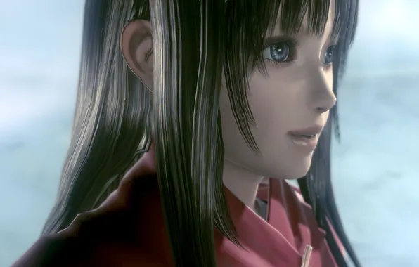 Picture girl, close-up, blue eyes, end of eternity, Resonance of fate, Reanbell