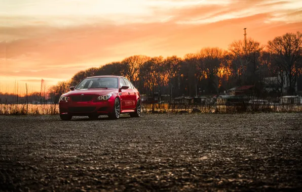 Picture Red, Sunset, E60, M5