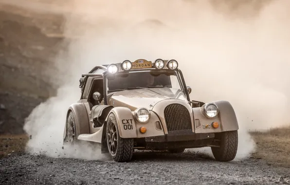 Car, dust, Morgan, Plus Four, Morgan Plus Four CX-T