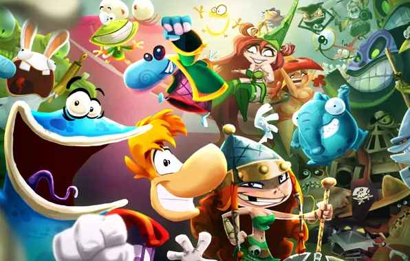 Wallpaper Ubisoft, Ubisoft Entertainment, Rayman, Rayman, Rayman.