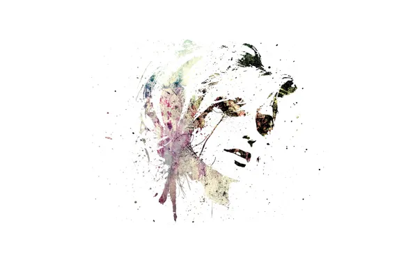 Girl, face, minimalism