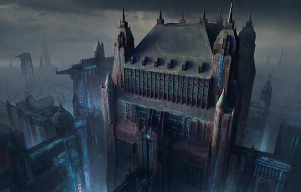 The city, The building, City, Fantasy, Architecture, Fiction, Mediocrity, Gray