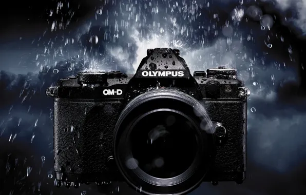 High-tech, photography, water, camera, machine, leather, drops, asian
