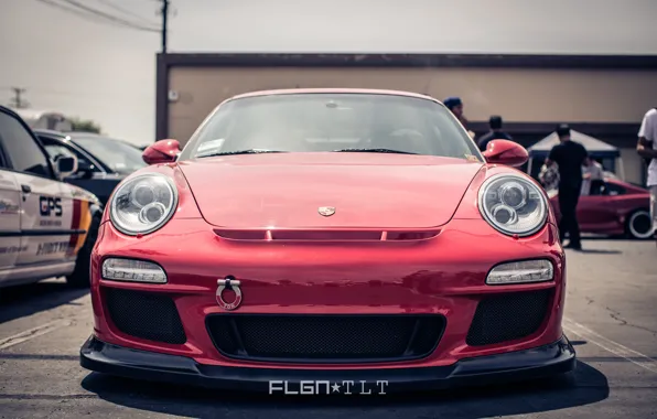 Picture Porsche, machine, red