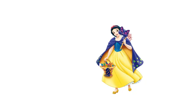 Picture background, art, snow white, children's, tale. mask