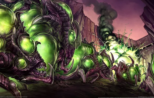 Starcraft 2, the banelings, banelings