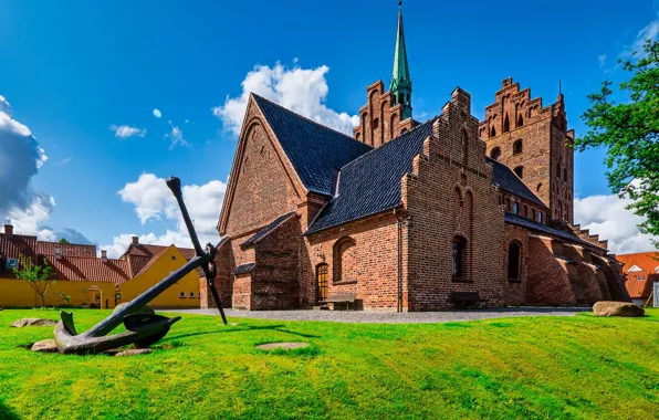 Picture the building, Denmark, anchor, Middelfart