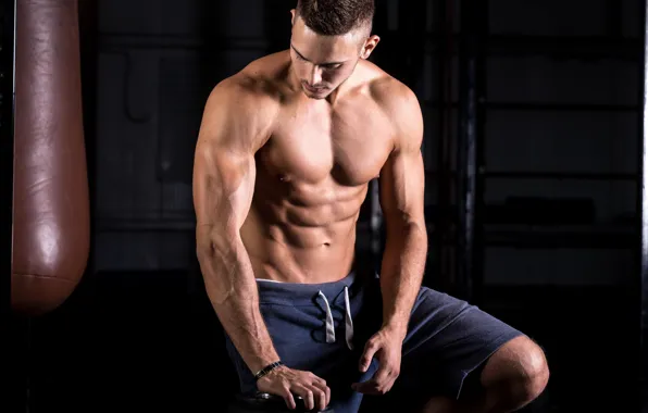Pose, figure, pear, muscle, muscle, muscles, press, athlete