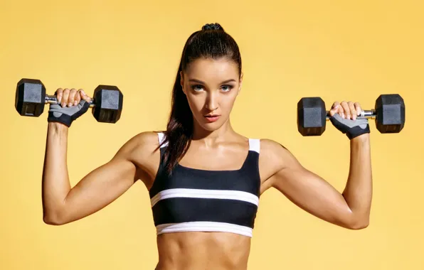 Figure, topic, top, fitness, figure, press, hair, pose