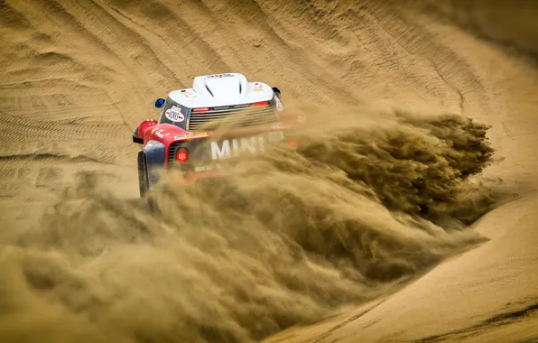 Sand, Red, Mini, Sport, Desert, Speed, Rally, Dakar