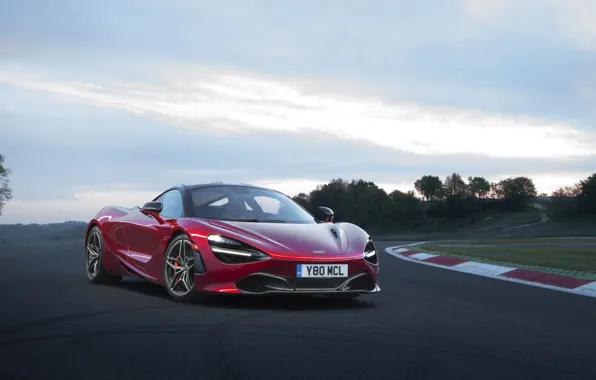 Road, auto, McLaren, wine, coupe, color, metallic, 720S