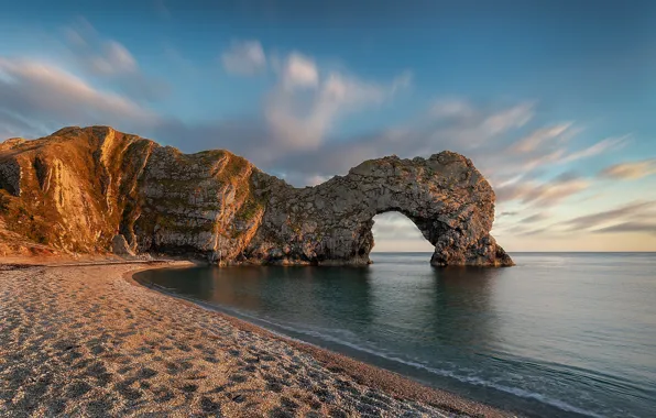 Sea, coast, England, Dorset