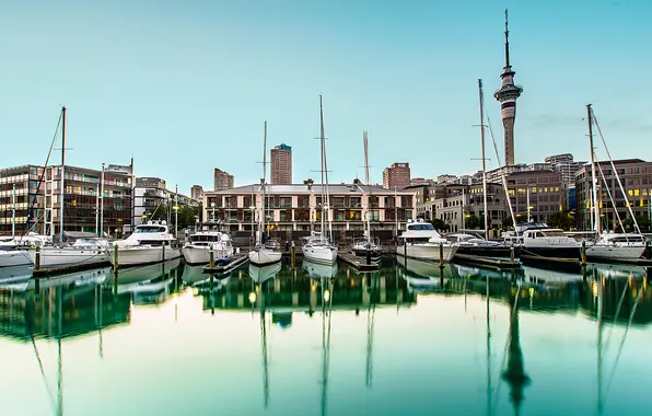 Building, Marina, New Zealand, Auckland, New Zealand, Auckland, the ship, water channel