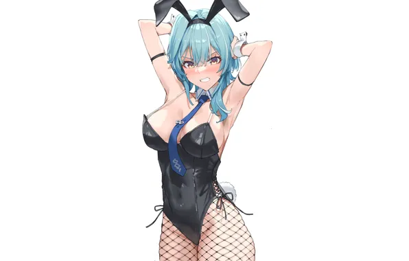 Girl, hot, sexy, anime, short hair, pretty, babe, bunny