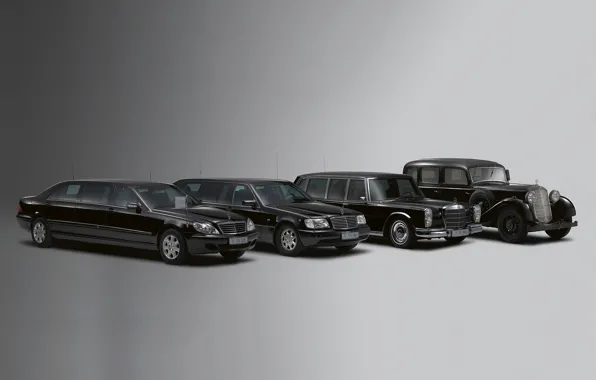 Picture retro, mercedes-benz, cars, limousine