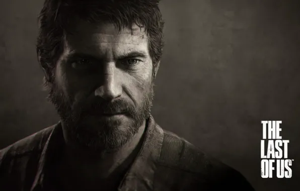 Picture look, Sepia, beard, games, naughty dog, the last of us, bearded
