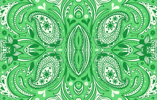Green, background, patterns, a remake, hellena