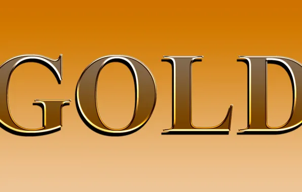 Gold, photoshop, Written