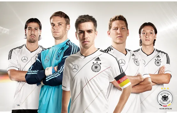 Picture Germany, Football, Sami Khedira, EURO 2012, EURO 2012, Germany national team, Bastian Schweinsteiger, Manuel Neuer
