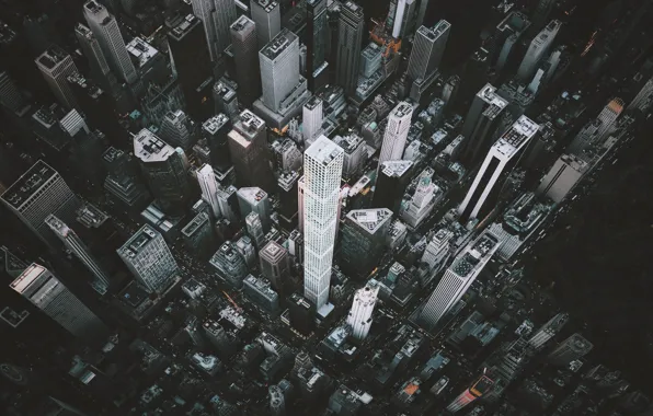 The city, skyscrapers, USA, New York, skyscrapers