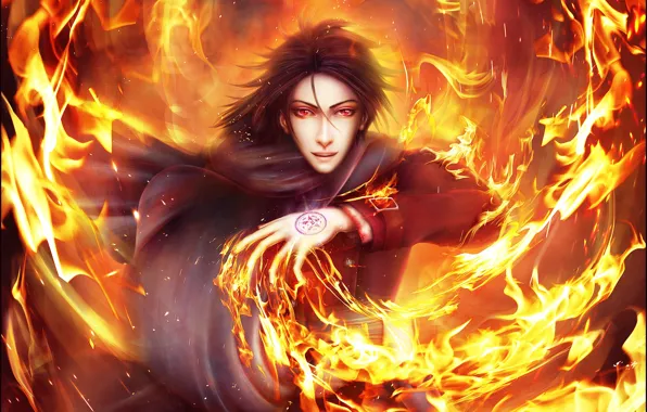 Wallpaper fire, the demon, Dark Butler, Kuroshitsuji, Sebastian Michaelis,  by namisiaa for mobile and desktop, section сёнэн, resolution 2560x2052 -  download