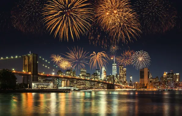 Picture light, fire, christmas, happy, party, nyc, york, architecture
