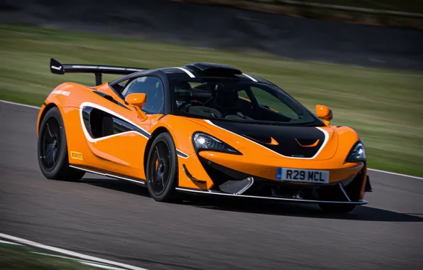 Picture coupe, McLaren, on the track, 2020, V8 twin-turbo, 620R, 620 HP, 3.8 L.