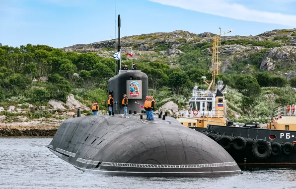 Submarine, mooring, Prince Vladimir