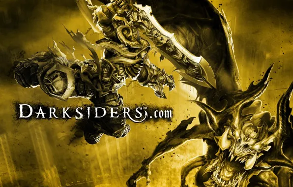 Picture war, monster, battle, darksiders