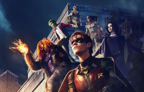 Picture the series, heroes, Titans, Titans (TV series)