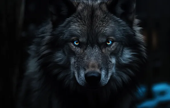 Animal, wolf, digital art