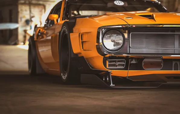 Ford, Shelby, GT500, Auto, Yellow, Headlight, Retro, Machine