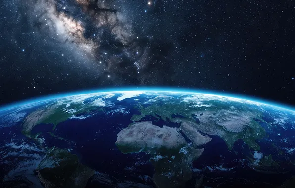 Picture space, Earth, Milky Way