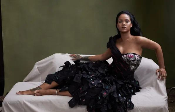 Picture dress, tattoo, tattoo, singer, Rihanna, Riana, Rihanna, singer
