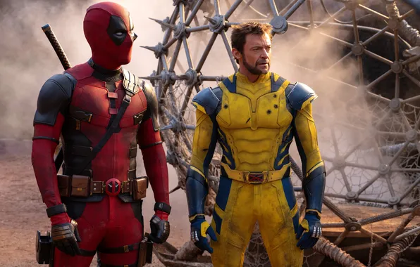 Picture Ryan Reynolds, Wolverine, Hugh Jackman, Deadpool, Marvel Studios, 2024, Deadpool & Wolverine