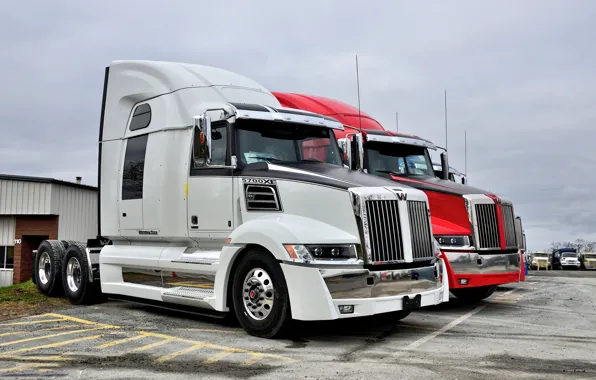 Picture red, white, western star, 5700xe