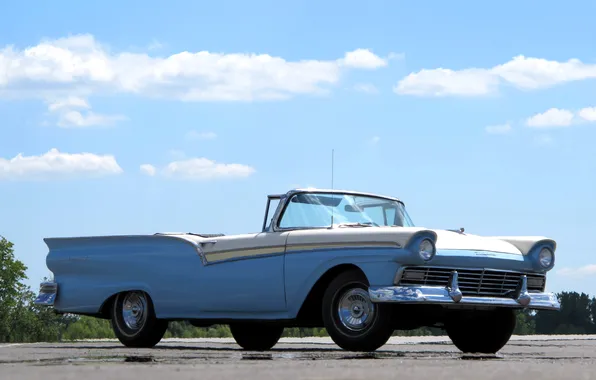 Ford, Ford, 1957, retro cars, Hardtop, Skyliner, Retractable, retro cars