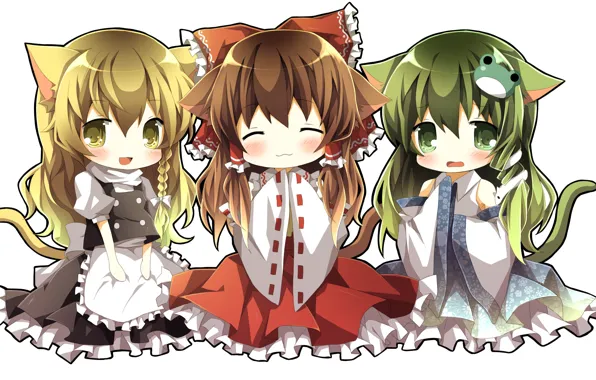 Anime, art, girl, Chibi
