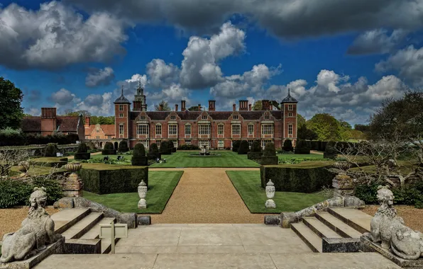 Park, England, statues, England, Norfolk, Norfolk, sphinxes, Blickling hall