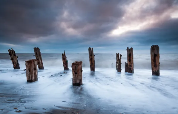 Sea, landscape, support