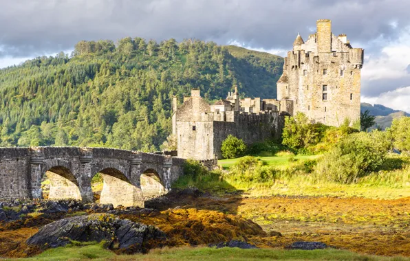 Picture castle, Scotland, Eilean Donan