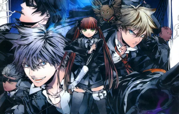 Owl, stockings, costume, tie, dagger, Dante, Nova, mafia