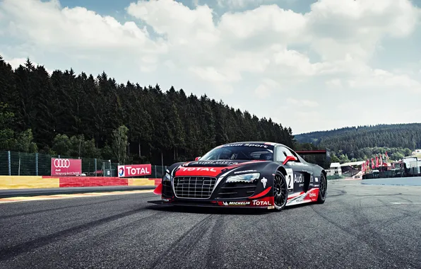 Picture Audi, Clouds, Sky, GT3, LMS, Grid, Team, Performance